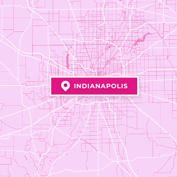 Indianapolis map - pink
