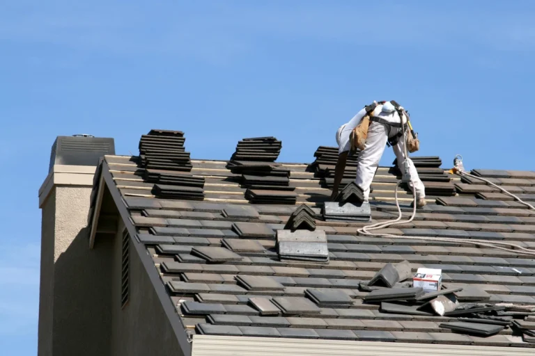 professional hired to replace the house roof