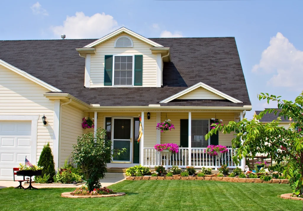 Sleek dark shingle roof added on residential home - increasing home value