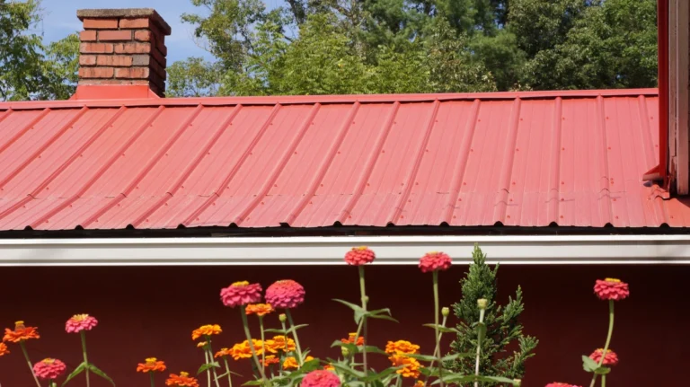 red metal roof