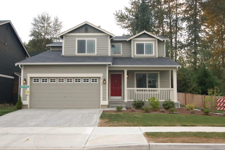 one fully complete fiber cement siding house