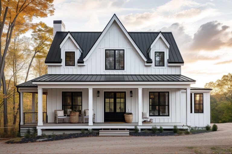 a house with hardie board and batten siding installed