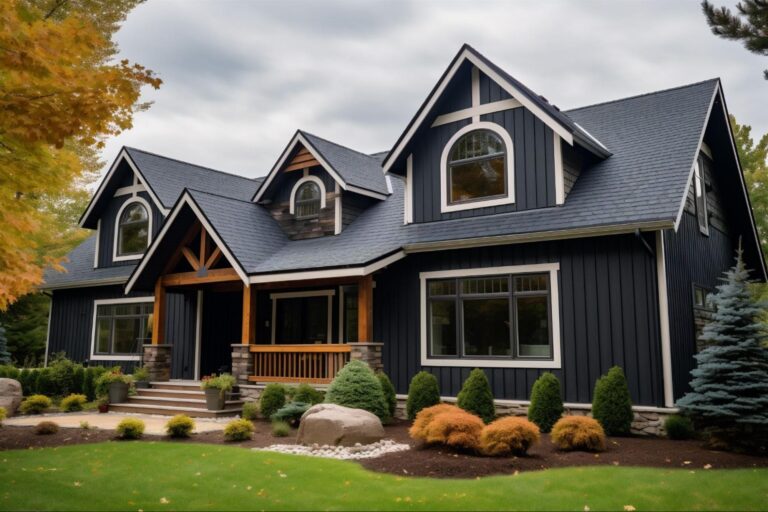 James Hardie siding installed on a house