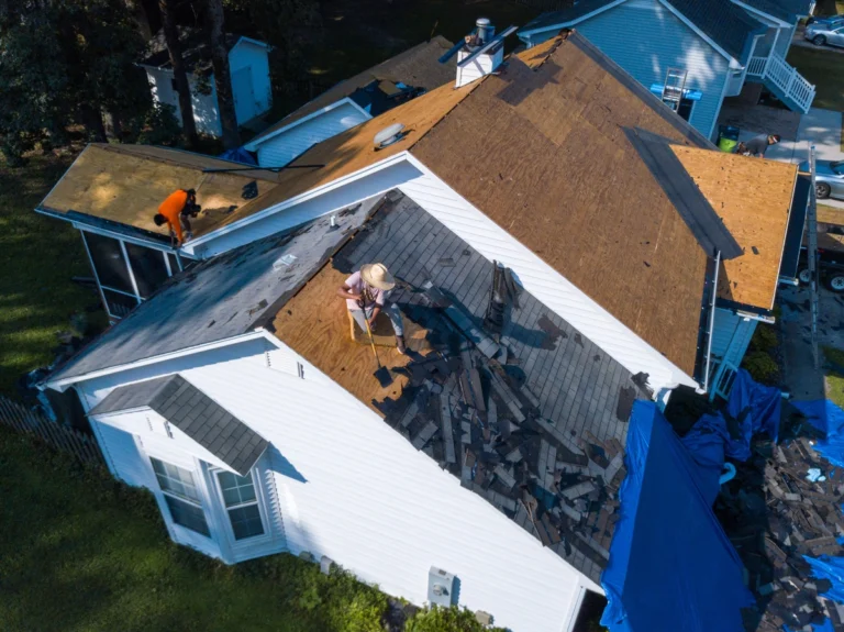 overhead roof replacement