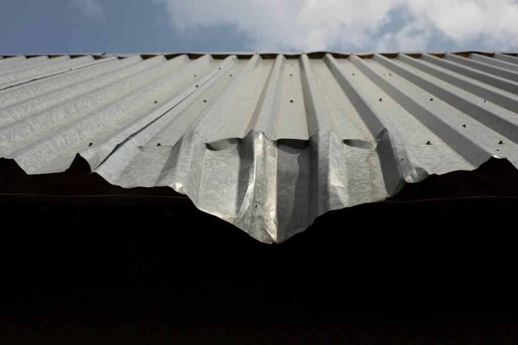 metal roof damage